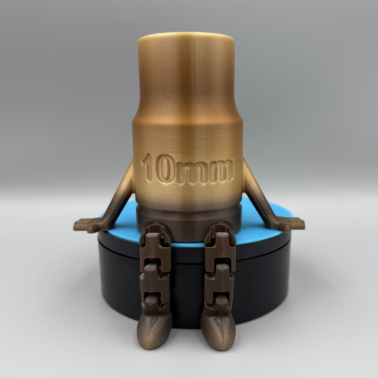 3D Printed Socket Buddy Pencil holder - 10mm - Articulated - Mechanic - Tool - Humor - Funny - Gift - Gift for Him - Gift for Her - Tool Box
