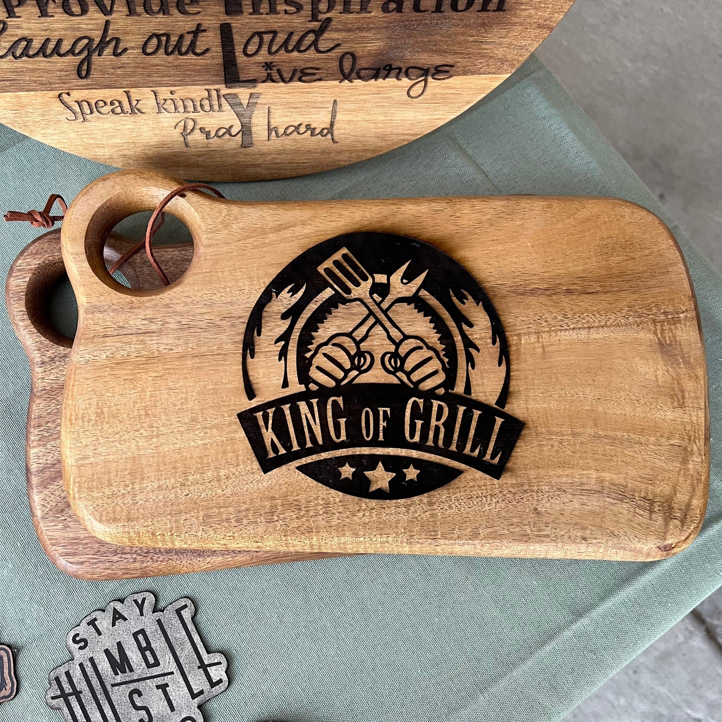 King Of Grill Serving Board