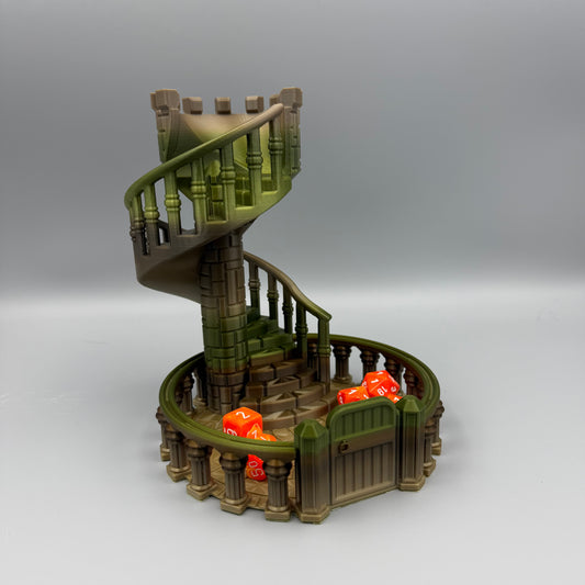 3D Printed Dice Rolling Tower - DnD - Dice games - Nerd - Geek - Games - Board Games - Castle - Fun