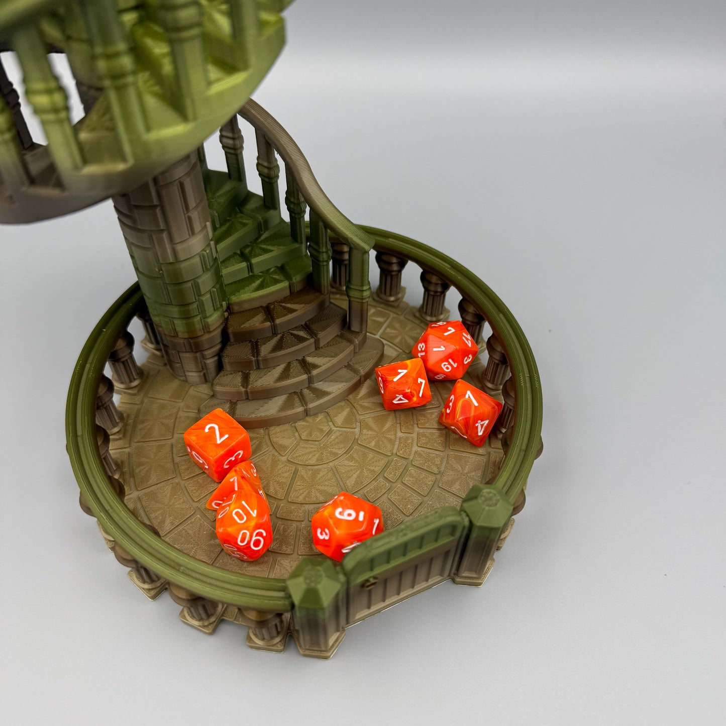 3D Printed Dice Rolling Tower - DnD - Dice games - Nerd - Geek - Games - Board Games - Castle - Fun