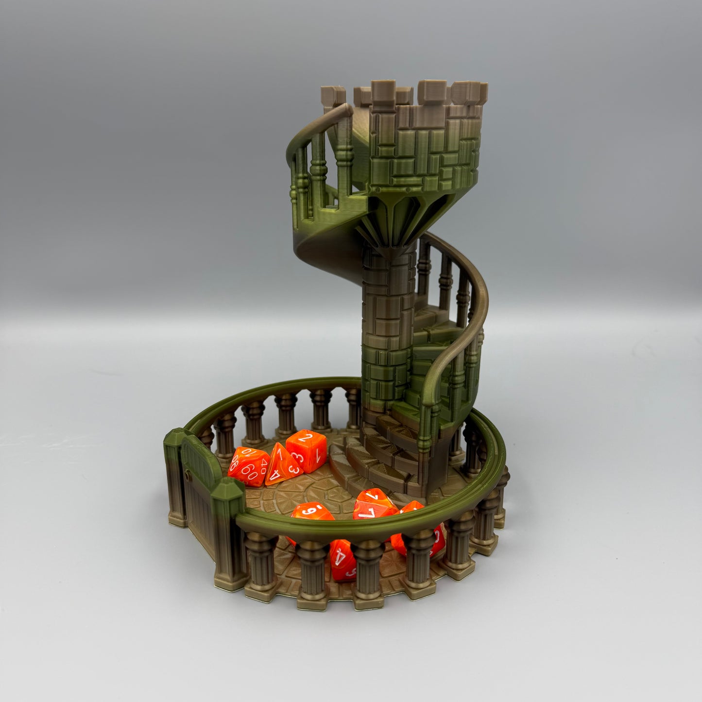 3D Printed Dice Rolling Tower - DnD - Dice games - Nerd - Geek - Games - Board Games - Castle - Fun