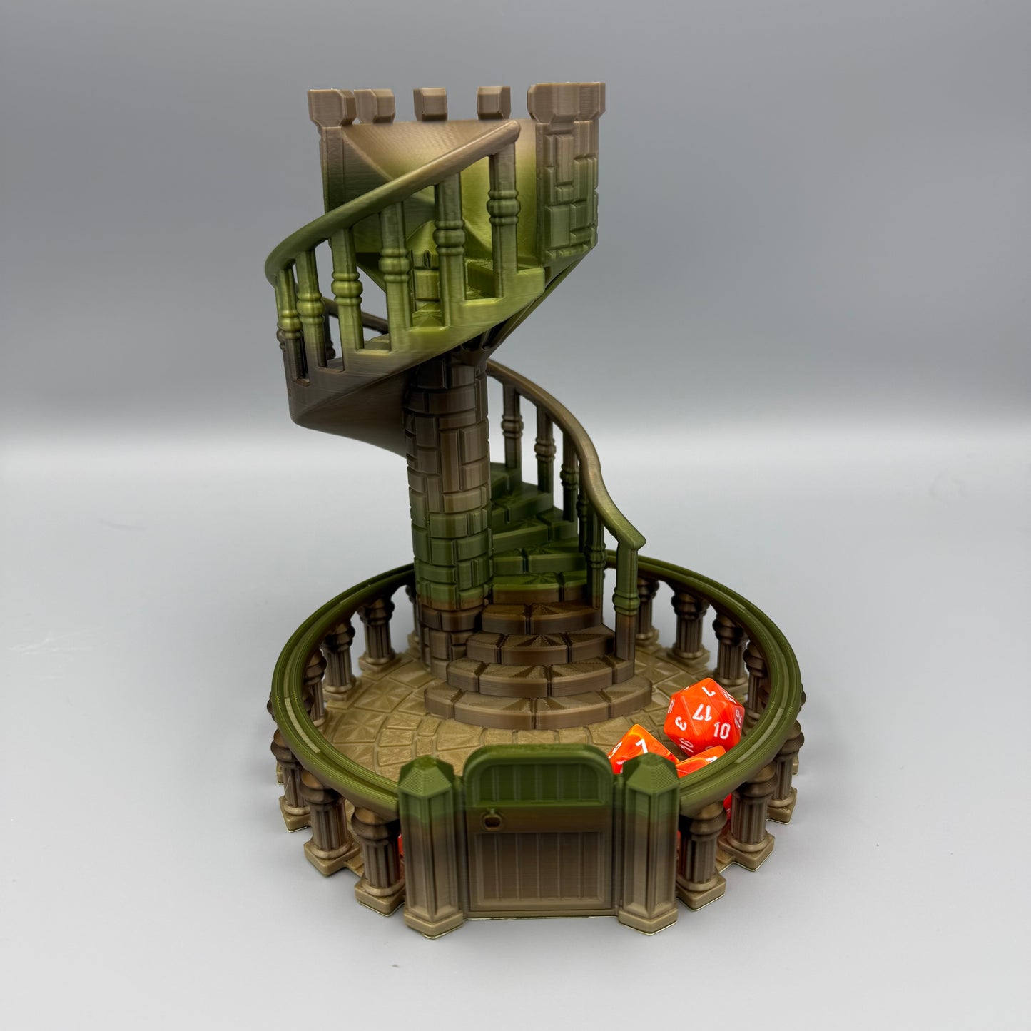 3D Printed Dice Rolling Tower - DnD - Dice games - Nerd - Geek - Games - Board Games - Castle - Fun