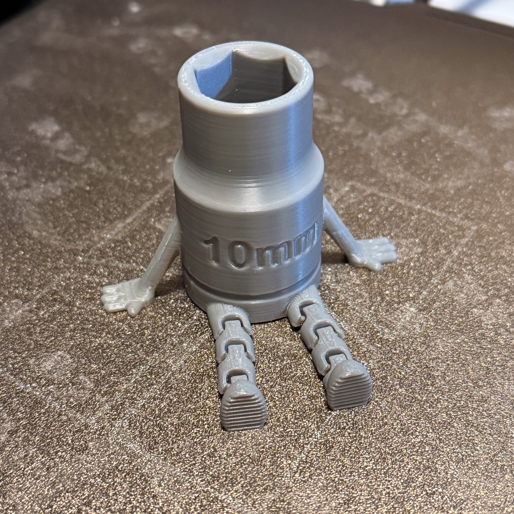 3D Printed Socket Buddy - 10mm - Articulated - Mechanic - Tools - Humo ...
