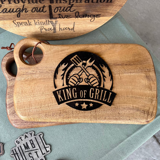 King Of Grill Serving Board