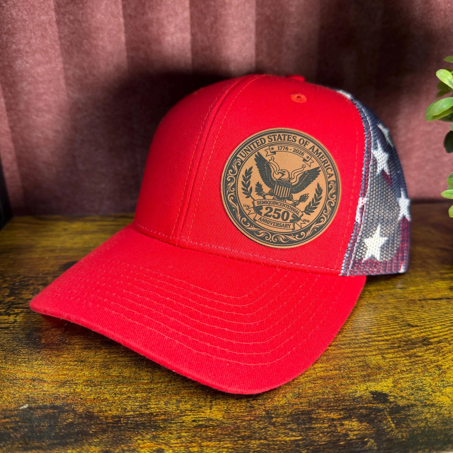 USA 250th Anniversary Patriotic Trucker Hat