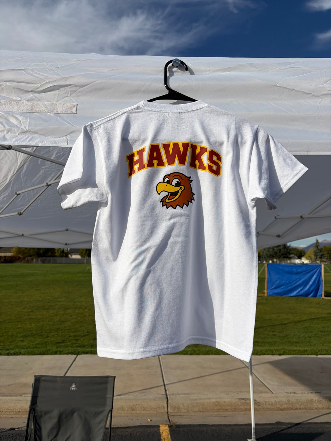 White Hawks shirt for the Spring Lake elementary school fall festival